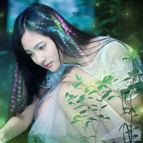 40CM Lighting LED Hair Braid Hairpin Multicolor LED Flash Light Christmas Tree Decoration Bar Dance Festival Supplies 8ZHH065