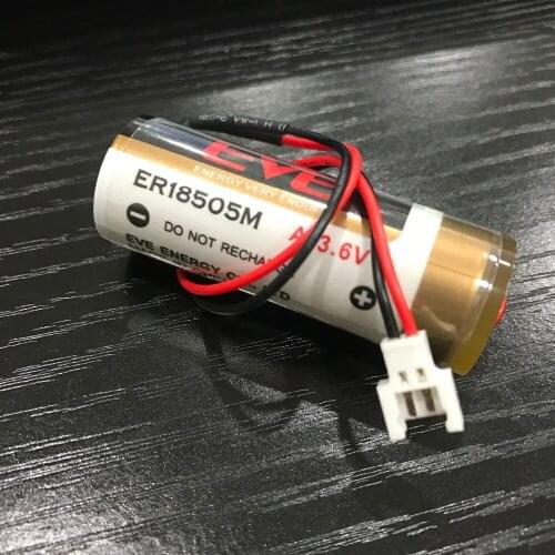 5PCS ER18505M ER18505 18505M 18505 lithium battery 3.6V 3500mah PLC control in Li-ion batteries red plug battery