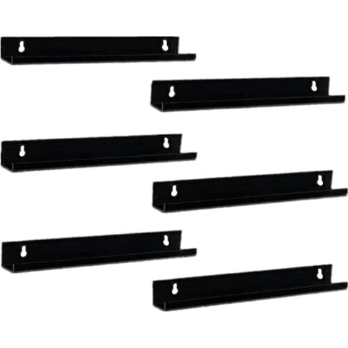 6 Pieces Record Shelf Wall Mount Acrylic Album Record Holder Display Record Rack