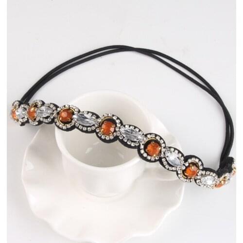 8 Styles Handcraft Hair Accessories Rhinestone Flower Vintage Geometric Element Headbands bridal hair accessories 4I2009