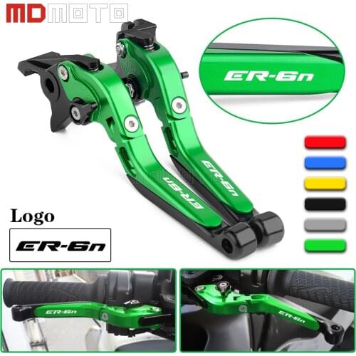 For Kawasaki ER6N ER-6N 2009-2013 2014 2015 2016 CNC Aluminum Foldable Extendable Brake Clutch Levers Motorcycles Accessories