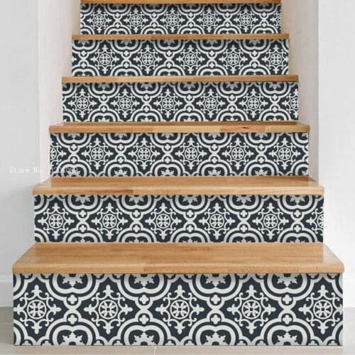 Ancient Graphic Tell History Stairs Stickers Six Murals Home Decoration Self-adhesive Elegant Decals Waterproof YT6261