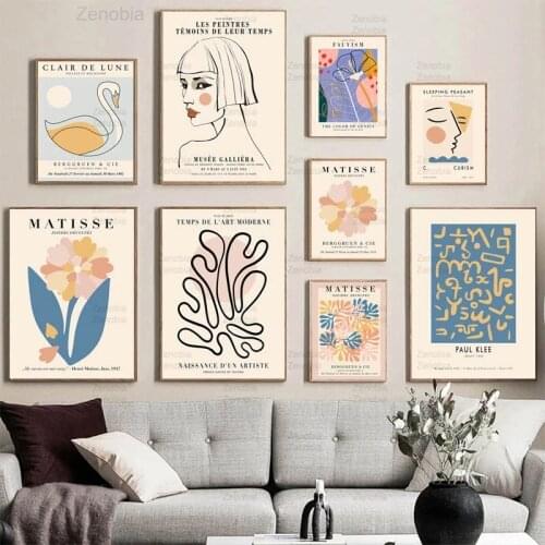 Bauhaus Exhibition Canvas Poster Line Chair Wall Art Minimalism Print Painting Nordic Abstract Face Hd Picture Modern Home Decor
