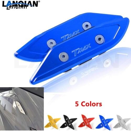 CNC Motorcycle Windshield Rear View Side Mirrors Bracket Hole Cap Clamp Cover For Yamaha T-max TMAX 530 2012-2014 2015 2016 2017