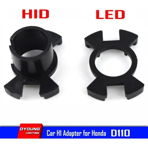 HID H1 LED Bulb Holder For Lamp For Honda Odyssey Geely Soueast Dongfeng 05-06 CRV Acura RSX Car Headlight Adapter Base D110 2pc