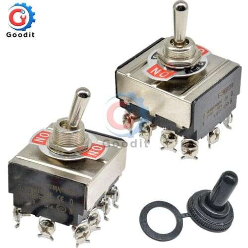 E-TEN(A) 12210 E-TEN(A) 12310 Miniature Toggle Switch 250V 16A Mini Toggle Switch Hole Silver Contact Rocker E-TEN(A)12210 12310