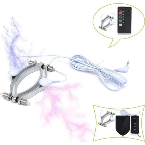 Electro Shock Labia Clip Clitoris Stimulator Vagina Speculum G-spot Masturbation Exotic BDSM Adult Toys Sex Product for Women