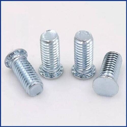 FH-M8 Round Head Studs Self-clinching Stud Blind Rivet Protruding Clinch Screw Sheet Metal Cabinet Screws Rivets PC PEM Standard