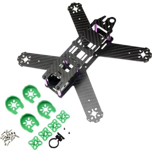 QAV210 Carbon Fiber Frame Quadcopter 210mm Kit with Motor Protection Cover Mount Seat For Lisam LS-210 QAV210 Accessories