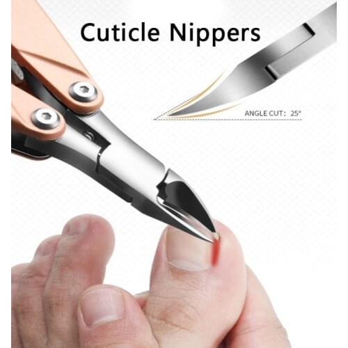 1pc Nail Toenail Cuticle Nippers Edge Cutter Manicure Scissor Plier Pedicure Dead Skin Remover Portable Clipper Foot Care Tool