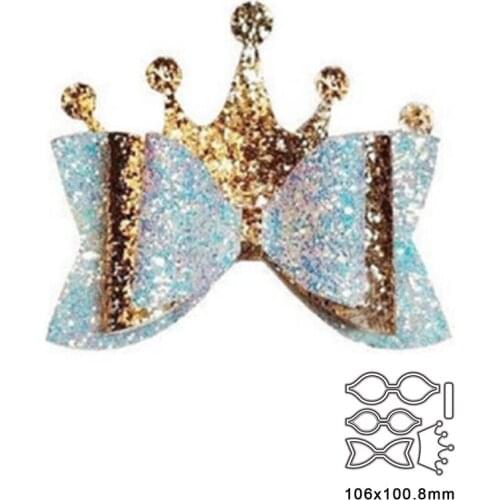 Bow Crown Metal Cutting Dies For DIY Scrapbook Cutting Die Paper Cards Embossed Decorative Craft Die Cut New