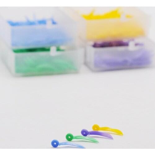 Dentist Item Disposable Plastic Wedge With Hole All 4 sizes wave shape Wedge