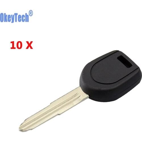 OkeyTech 10PCS/LOT New Styling Transponder Key Shell High Quality for MITSUBISHI Colt Outlander Mirage Pajero Remote Key No Chip