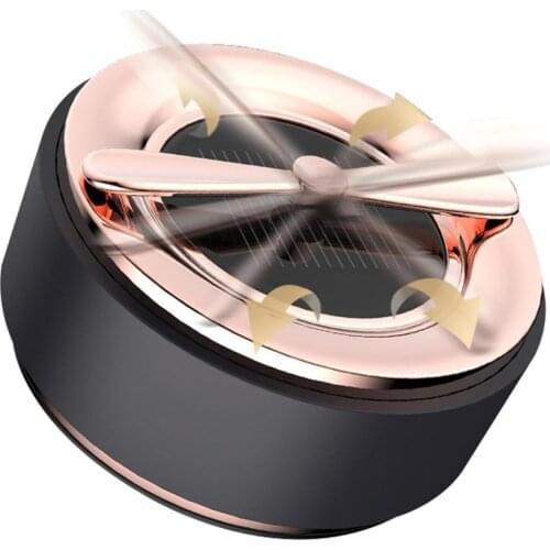 Car Solar Energy Air Freshener Purifier Ornament Aromatherapy Frangrance Scent Diffuser Auto Car Perfume Interior Accessories