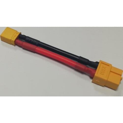 Amass XT60 To XT30U Adapter plug 14AWG cable wire 50MM for RC Lipo Charger