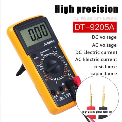 Handheld digital multimeter high precision universal meter, electrician testing DC voltage and current meter мультиметр цифровой