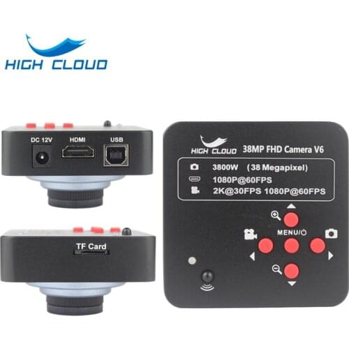 38MP 3800W HDMI USB Industrial Electronic Digital Video Microscope Camera HD 1080P 60FPS 2K For Phone CPU PCB Repair 110v 220v