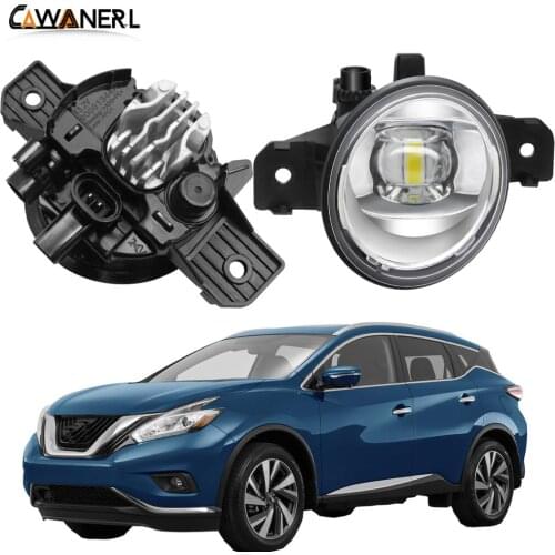 Fog Light Assembly H11 Car Right + Left LED Lens Fog Lamp Daytime Running Light 30W 8000LM 12V For Nissan Murano 2015 2016 2017