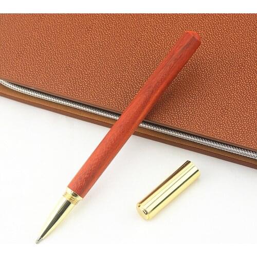 Creative pen Wood Roller ball Pen stationery set for Choose 0.5mm Black Ink Refill Office Gift Pens School Supplies