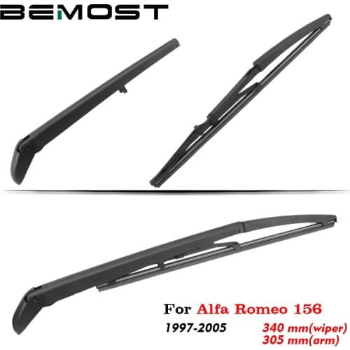 BEMOST Car Rear Windshield Wiper Arm Blade Brushes For Alfa Romeo 156 1997-2005 Hatchback 340MM Back Windscreen Auto Styling