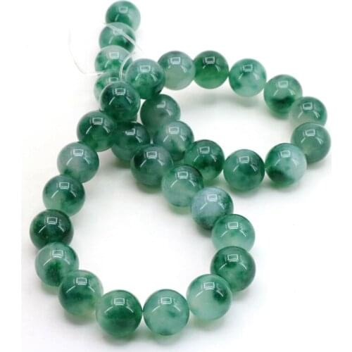 Discount!green aquatic plants chalcedony 12mm round loose beads 15" DIY stone,suitable jewelry making bracelet&necklace design