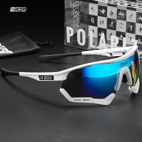 Sport performance cyc_ling Sunglasses New Sport Polarized men TR90 Frame Scicon eyewear with case UV400 protection 9 Colors