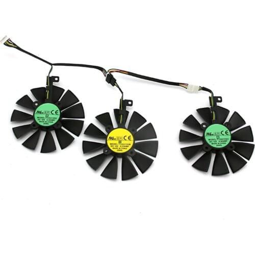Replacement T129215SU T129215SM Cooling Fan Video Card Cooler Fan Graphics Card Fan for ASUS Strix GTX 1060 1070 1080