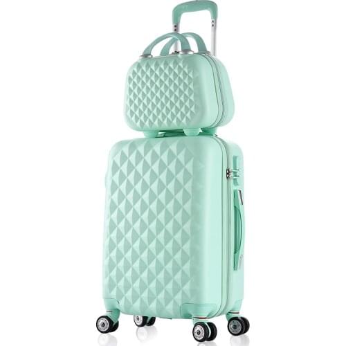 2PCS/SET fashion Cosmetic bag 20/22/24/28 inch girl students trolley case Travel spinner Password luggage woman rolling suitcase