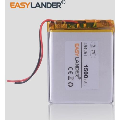 3pcs /Lot 484251 1500mAh 3.7v lithium Li ion polymer rechargeable battery TELECT C430 GPS navigator recorder