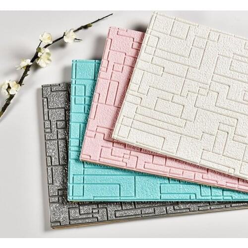 3D Wall Stickers Decorative Self Adhesive Panels Waterproof Wallpaper for Home Bedroom Decor Living Room Kids Bathroom Kitchen