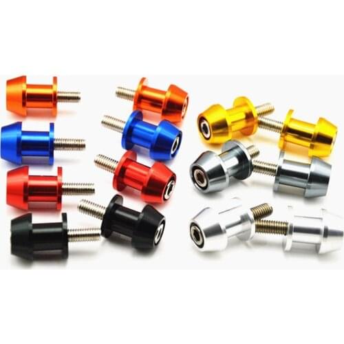 8mm Universal Motorcycle CNC Aluminum Swingarm Spools Slider Stands Screws Free Shipping