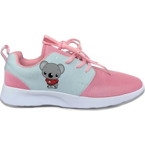 Hot Koala Cute Funny Kawaii Cartoon Fashion Sport Running Shoes Lightweight Breathable 3D Print Female Girl Women Mesh Sneakers