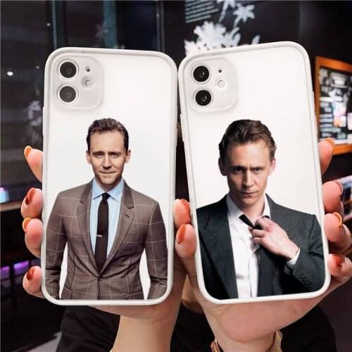 Tom Hiddlestons Phone Case For iPhone 12 11 Mini Pro XR XS Max 7 8 Plus X Matte transparent White Cover