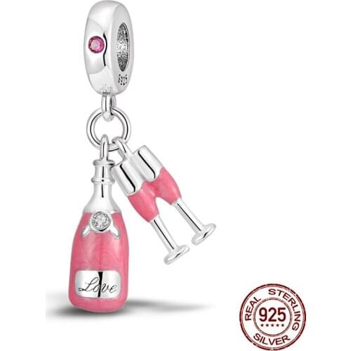 CODEDOG European Patterns Heart Beads Charm Silver 925 Original Pastoral Style Retro Flower Charms Jewelry DIY 2019 New C1323