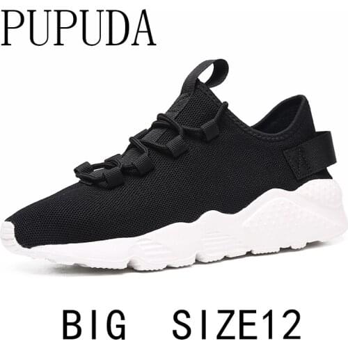 PUPUDA 2020 NEW sneakers men breathable running shoes men lightweight mesh Fashion casual shoes trend big size12 outdoor