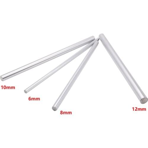 4PCS 6mm 8mm 10mm 12mm 16mm OD Linear Shaft Length 100-800mm Cylinder Liner Rail for 3D Printer Axis CNC Parts