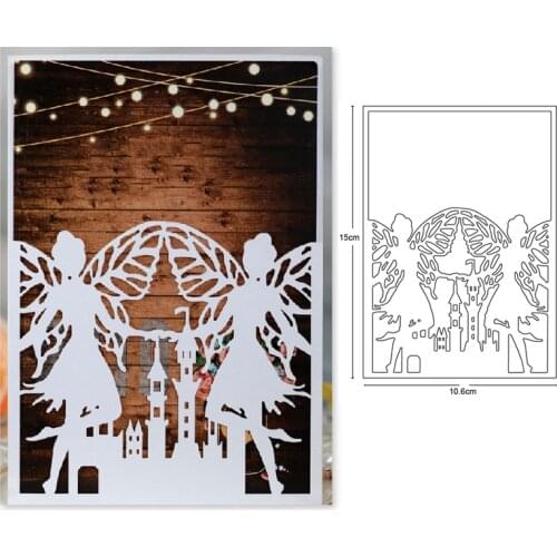 Metal Die Cut Stencils halloween witch castle for DIY Scrapbooking Album Decor Embossing Hand-on Paper Cards Craft Cutting Dies