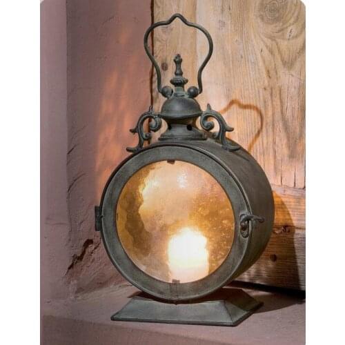 European Style Metal Candle Holder Metal Windproof Wall Hanging Candle Holder Retro Wind Lamp Kaarshouder Home Decoration DD60ZT