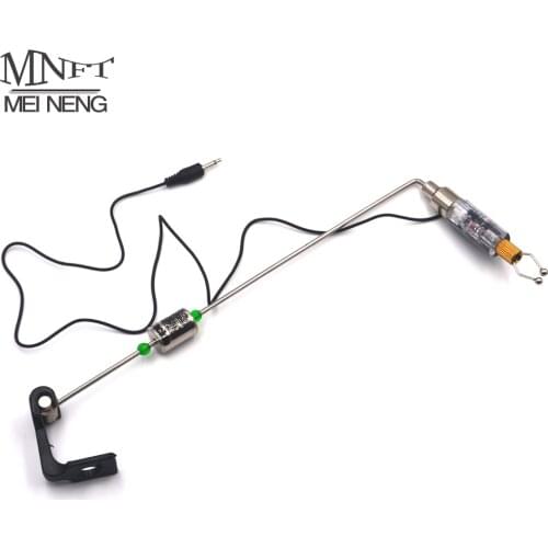 MNFT 3pcs Fishing Rods Swinger LED Illuminated Indicator Fishing Bite Alarm Waterproof with Different tone Pulling Line