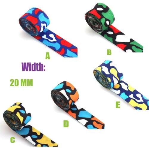 Nylon webbing 20MM Colorful ribbon for bag handles straps Webbing dog collar Key Fobs belt Strap Accessories by the yard
