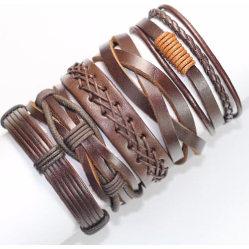 Bracelets & Bangles mens leather bracelets 2018 Pulseira Masculina Jewelry Charm Bileklik Pulseiras Boyfriend Girlfriend