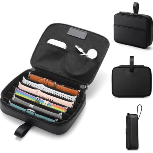 Watch Strap Organizer Portable Watch Band Box Storage Bag Multifunction Watchband Holder Travel Case Pouch Bag Accessories