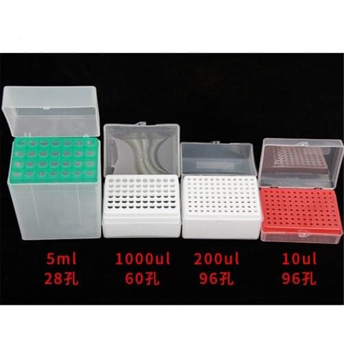Pipette Pipettor Tip Holder Box 10ul 96 holes ;200ul 96 holes;1000ul 60 holes;5ml 28 hole