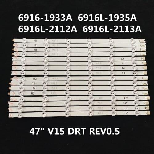 Led backlight for L G 47LV35A-5BC LD47ODUN SLEPU-46011 6916-1933A 6916L-2112A 6916L-2113A 47" V15 DRT REV0.5