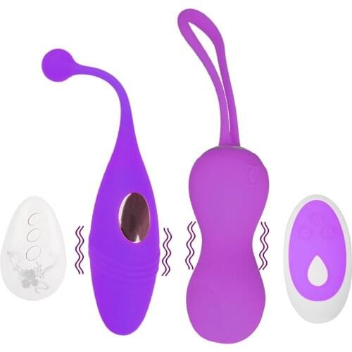 10 Speeds Vibrating Vagina Balls Vaginal Tighten Exercise Kegel Ball Wireless Remote Vibrator Ben Wa Balls Adult Toys For Women