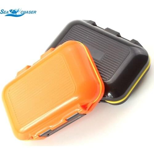 2pcs Waterproof Eco-Friendly Plastic Fishing Tackle Boxes Hook Storage Case Fishing Swivels Lure Bait Storing Tool 11*8*4cm