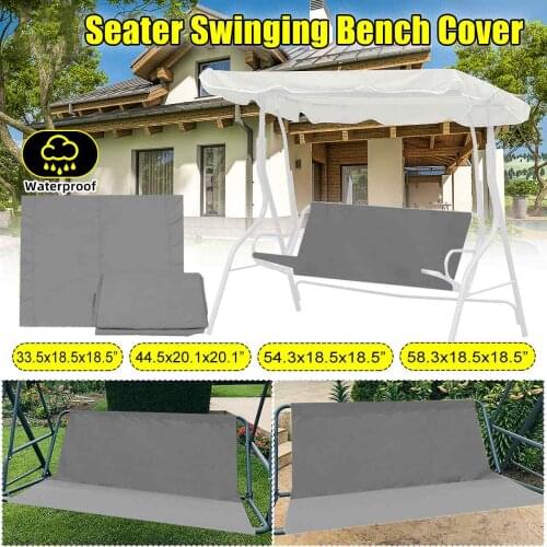 3 Seater Waterproof Swing Cover Chair Bench Replacement Patio Garden Outdoor Swing Case Chair Cushion Backrest Dust Cover