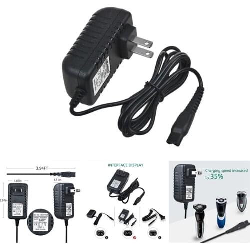 5.4W 15V/0.36A Shaver Power Adapter Charger for Shaver HQ8505 AT790 AT810