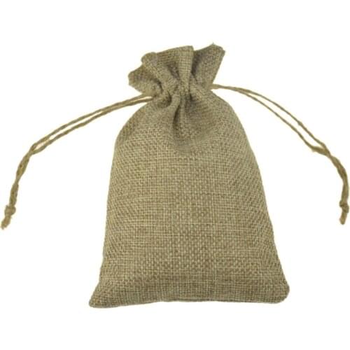 1PC (11 Sizes) Reusable Jute bags Jewelry Bags Pouch Wedding party Storage Bag Valentines Day Jewelry gift Drawstring Pouches