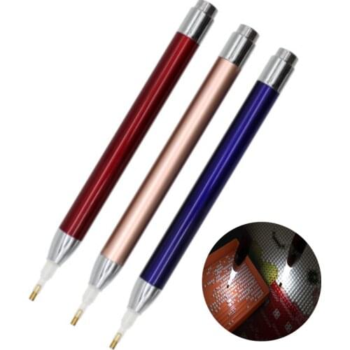 1 Pc Point Drill Pen Lighting Diamond Pens 5D Painting With Diamonds Accessories Professional 5D Diamond Cross Stitch Tool